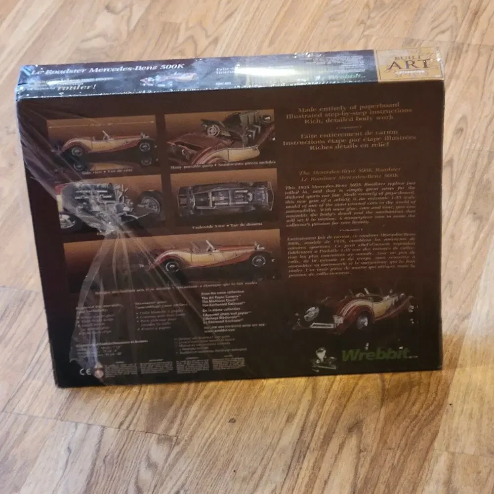 Wrebbit Car Model Kit Mercedes-Benz 500k Roadster 1:10 Scale New Sealed CBS203